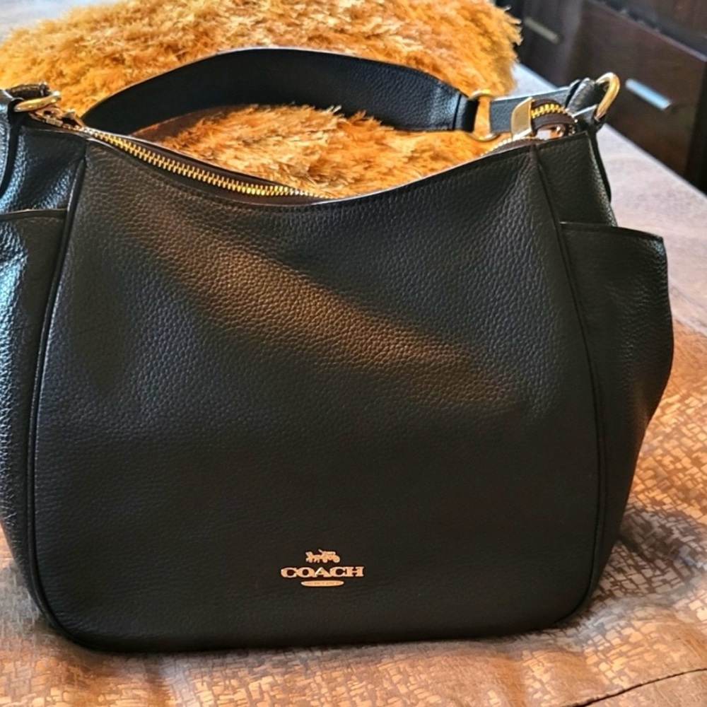 Coach Black Leather Women's Bag